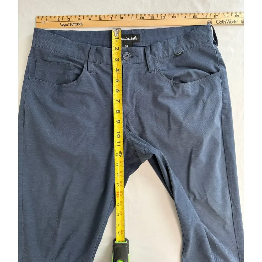 Travis Mathew 32x31 Blue Navy Right On Time Performance Golf Pants Mens Athletic